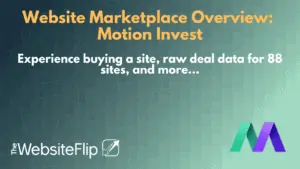 Website Marketplace Overview Motion Invest