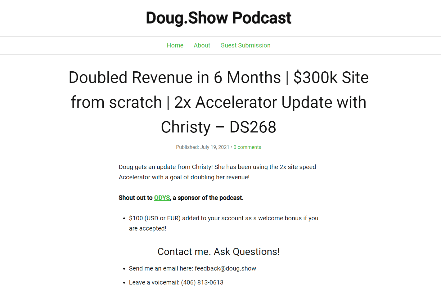 dougshow podcast