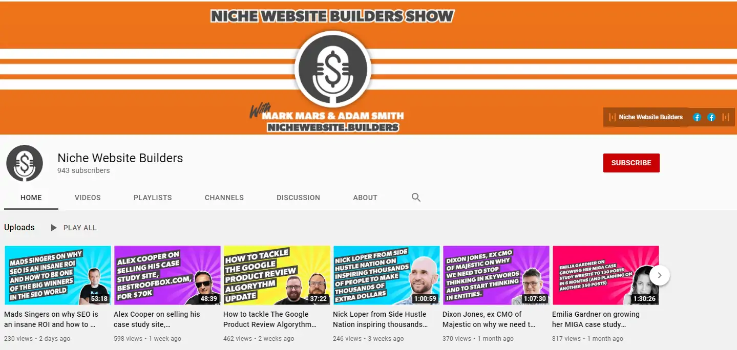 niche website builders