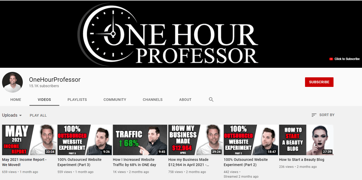 one hour professor