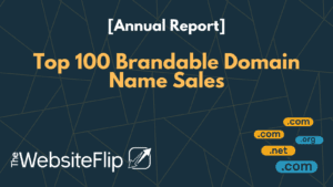 Brandable domain sales annual report