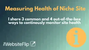 Measuring Health of Niche Site