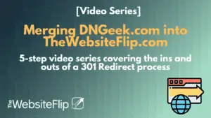 Merging DNGeek.com into TheWebsiteFlip.com