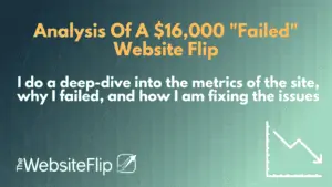 Failed Website Flip