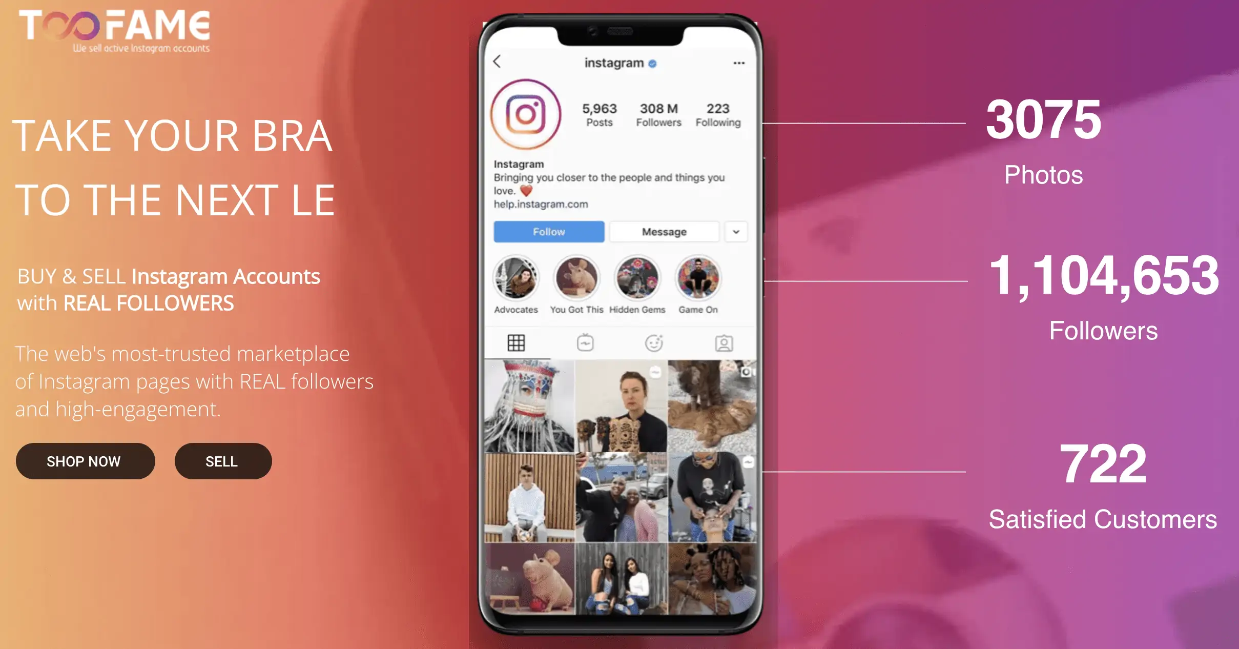 Buy Instagram Accounts,  Channels & TikTok Accounts - Fameswap