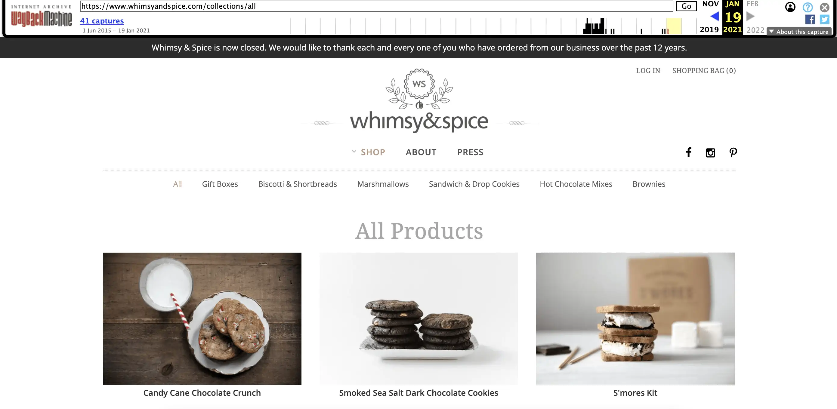 whimsy and spice archive org