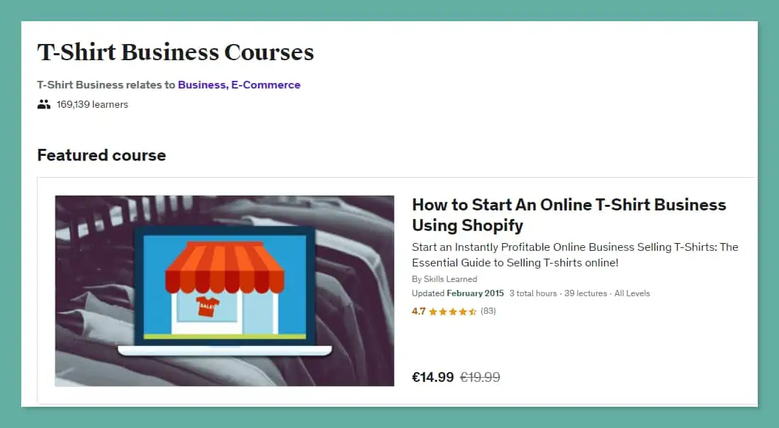 Top T Shirt Business Courses Online Updated May 2023 Udemy