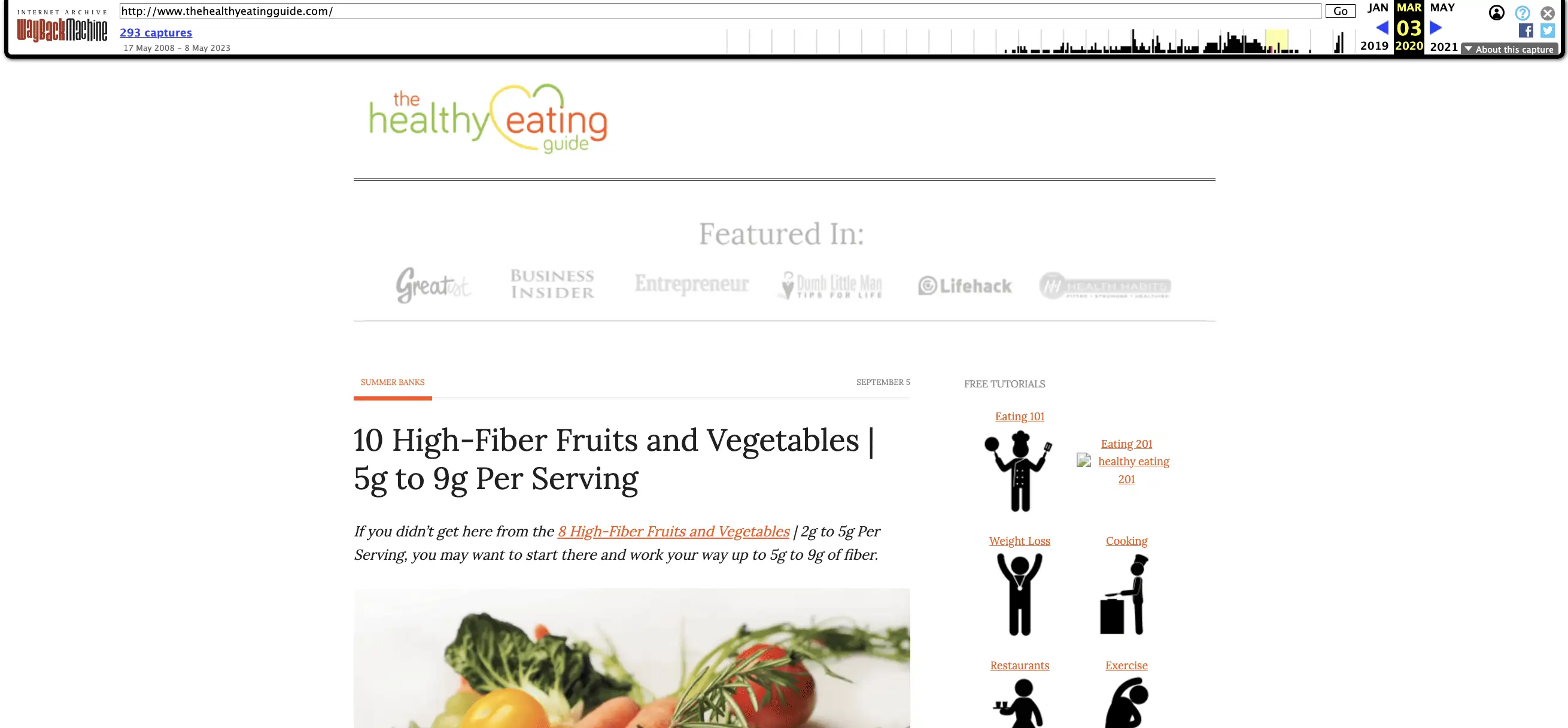 the healthy eating guide archive