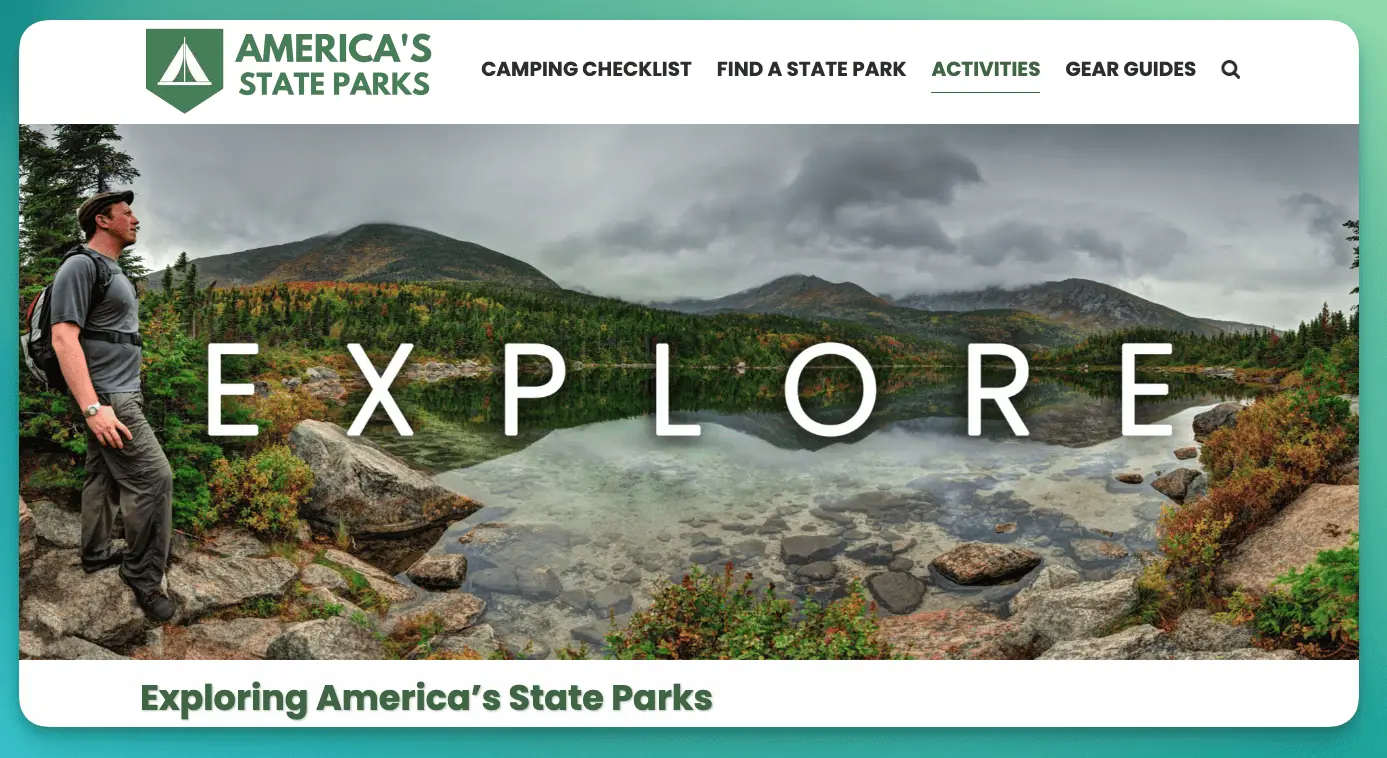 americas state parks homepage