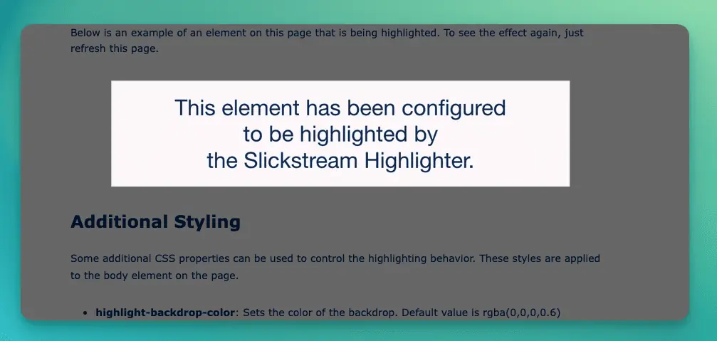slickstream highlighter