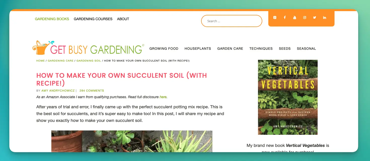 get busy gardening top page